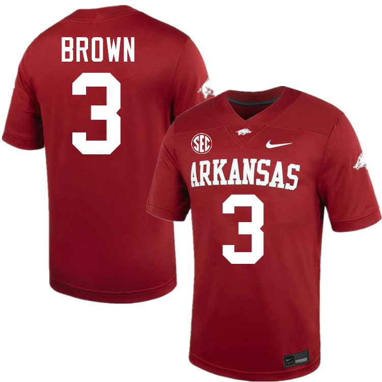 #3 CJ Brown Arkansas Jersey,Arkansas Razorbacks College Football Jerseys Stitched-Cardinal  #3 CJ Brown Arkansas Jersey,Arkansas Razorbacks College Football Jerseys Stitched-Cardinal